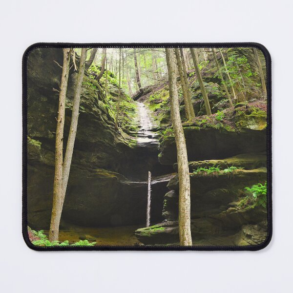 Item preview, Tranquil Forest Waterfall Hocking Hill Ohio designed and sold by LisaWootenPhoto.