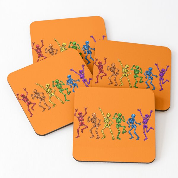 Item preview, Halloween Dancing Skeletons - LGBTQ Rainbow Pride designed and sold by Travelslightly.
