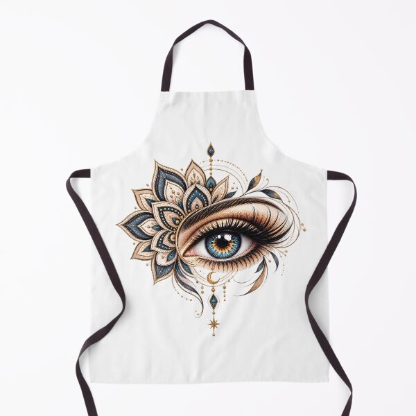 Item preview, Mandala Gaze | Blue Eye with Golden Mandala designed and sold by CalmMandala.