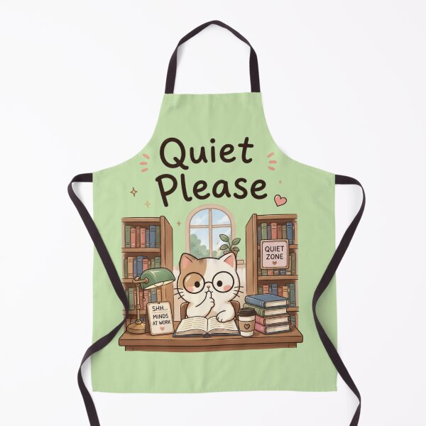 Item preview, Quiet Please Library Cat – Cute Book Lover Reading Design designed and sold by Sanika arts .
