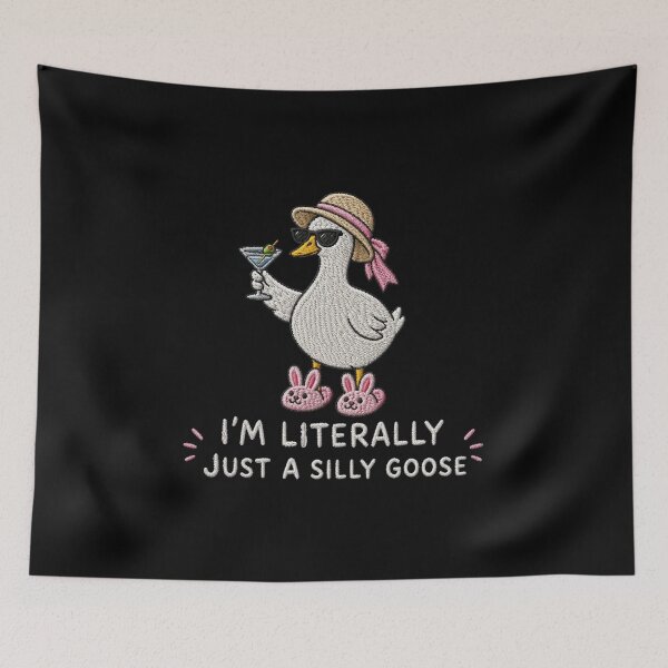 Item preview, I’m Literally Just A Silly Goose, Fabulous Goose Martini, Funny Goose designed and sold by Quiajia.