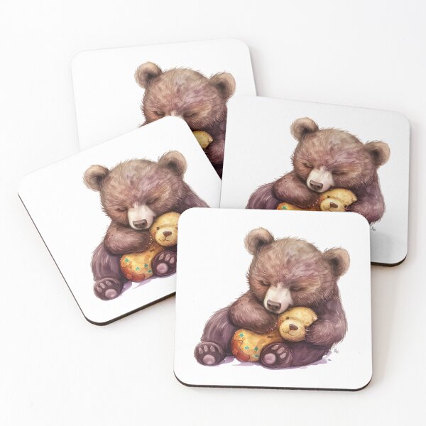 Item preview, Bear Cub | Cute Woodland Animal Watercolor Art designed and sold by Mandayartstudio.