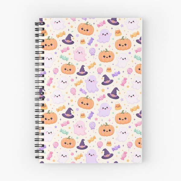 Item preview, ⁠Cute Pastel Halloween Seamless Pattern⁠ designed and sold by Patternpulseee.