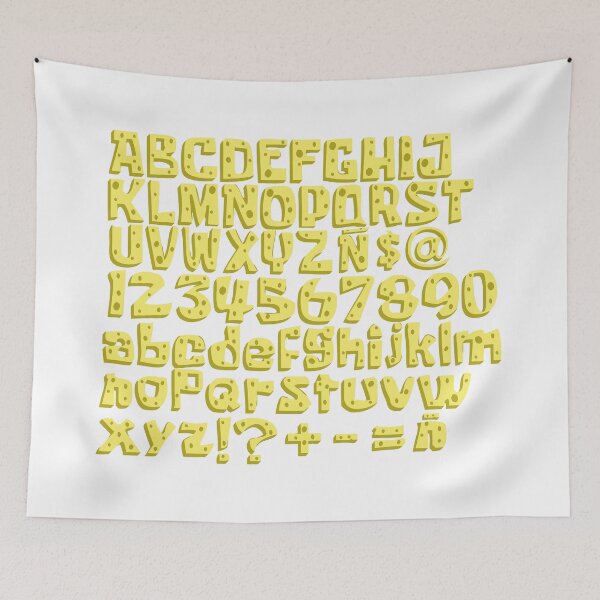 Item preview, Fun Yellow Cartoon Alphabet – Letters for Kids designed and sold by charlypicazo.