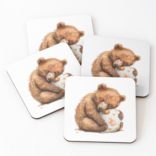 Item preview, Bear Cub | Cute Woodland Animal Watercolor Art designed and sold by Mandayartstudio.