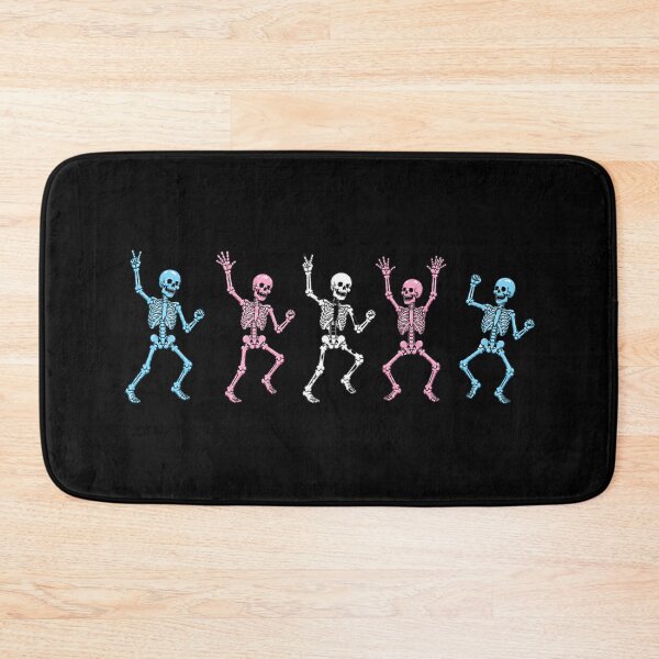 Item preview, Halloween Dancing Skeletons - Transgender Pride designed and sold by Travelslightly.