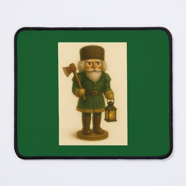 Item preview, Woodsman Nutcracker — Forest Green with Lantern designed and sold by Novel Works Studio.