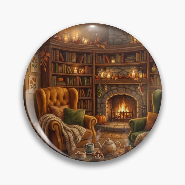 Item preview, Hobbit Reading Cottage | Cozy Fantasy Book Lover Cottage Art designed and sold by SebastianSpace.