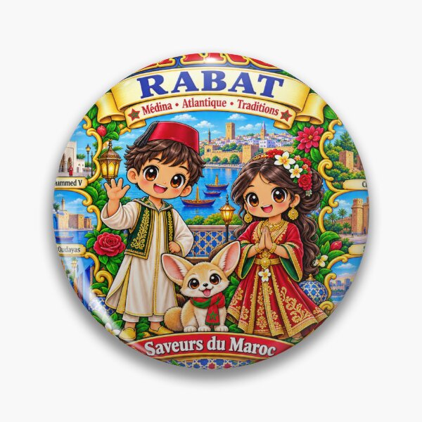Item preview, Morocco Rabat – Kawaii Trip, Moroccan Culture and Flavors of Morocco designed and sold by Cifi64.