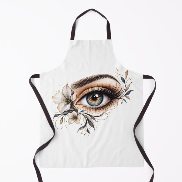 Item preview, Floral Vision | Elegant Blue Eye with Flowers designed and sold by CalmMandala.