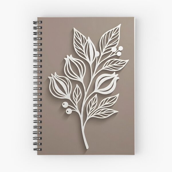 Item preview, 3D Paper Cut Botanical Wall Art Print | Minimalist White Floral Line Boho Art | Warm Taupe Earth Tone Canvas Poster | Japandi Nature Decor designed and sold by SergioMiklos.