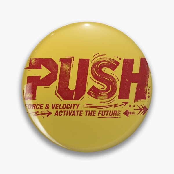 Item preview, Push Force And Velocity Activate The Future Vintage Typography designed and sold by KiwiRider.