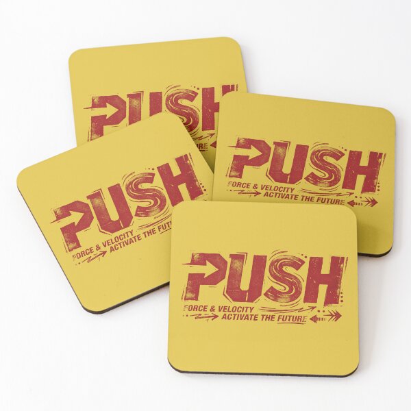 Item preview, Push Force And Velocity Activate The Future Vintage Typography designed and sold by KiwiRider.