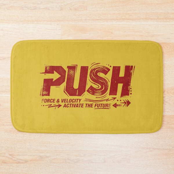 Item preview, Push Force And Velocity Activate The Future Vintage Typography designed and sold by KiwiRider.