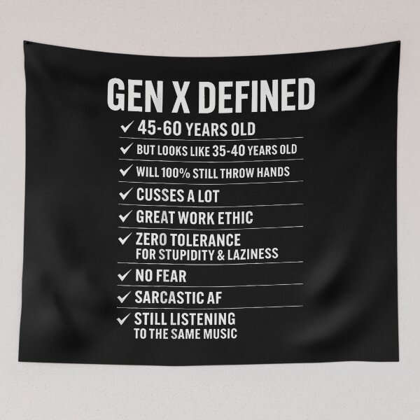 Item preview, Gen X Defined Funny Quote designed and sold by Krwasatoune.