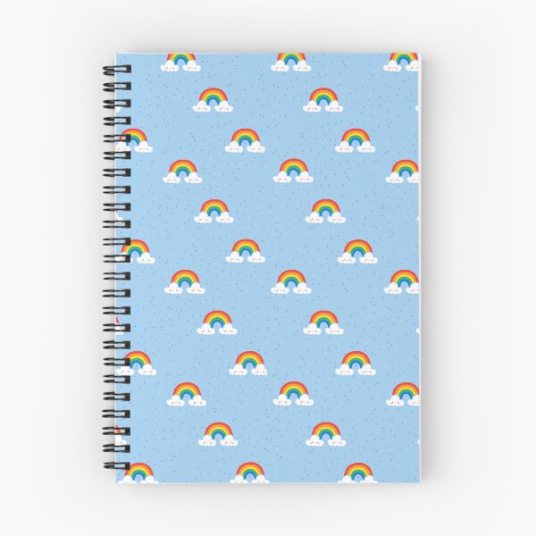 Item preview, Rainbow Clouds Blue Seamless Pattern designed and sold by EeshaArshad.