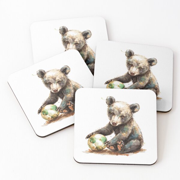 Item preview, Bear Cub | Cute Woodland Animal Watercolor Art designed and sold by Mandayartstudio.