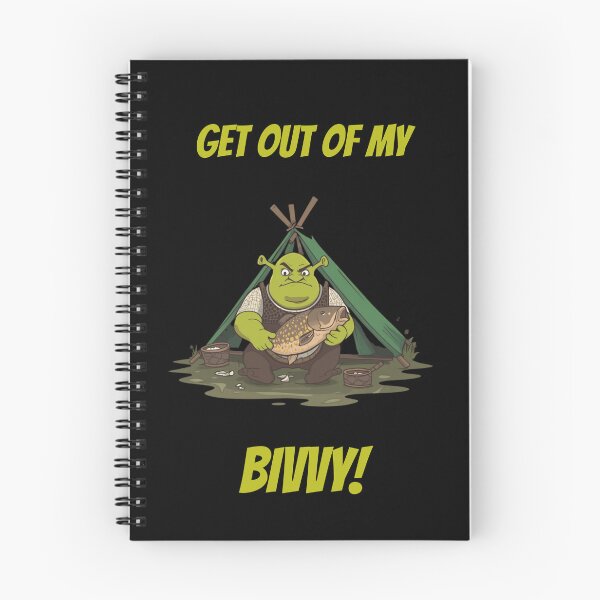 Item preview, Get Out Of My Bivvy Funny Green Ogre Fishing Parody designed and sold by GeekAnglerStore.