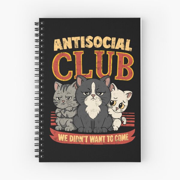 Item preview, Antisocial Club Cat designed and sold by loobsart.