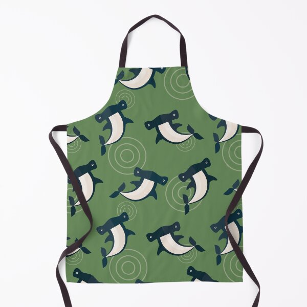 Item preview, Hammerhead sharks on green designed and sold by reneesillus.