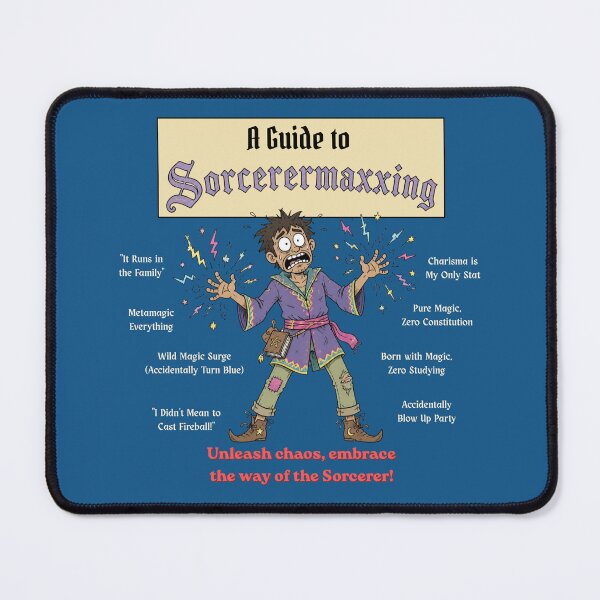 Item preview, A Guide to Sorcerermaxxing (Dark Edition) - DND RPG Meme designed and sold by Dice_Goblin_Studio.