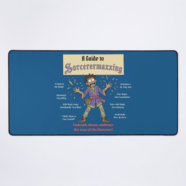 Item preview, A Guide to Sorcerermaxxing (Dark Edition) - DND RPG Meme designed and sold by Dice_Goblin_Studio.