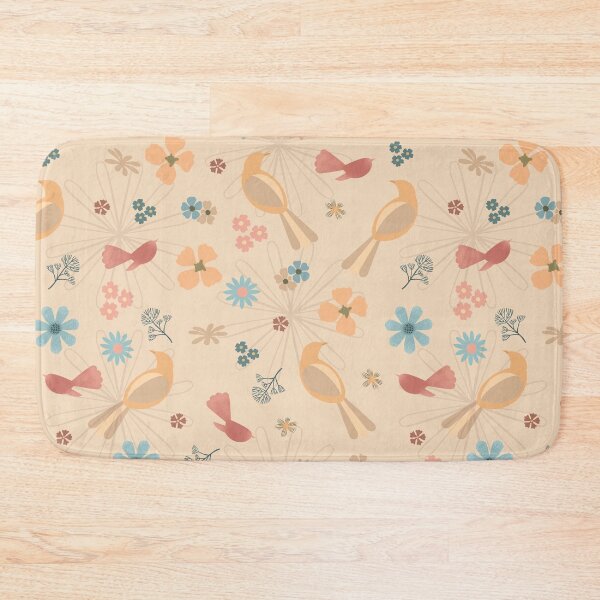 Item preview, Retro Garden Birds Seamless Pattern | Vintage Bird Floral Fabric | Whimsical Botanical Digital Paper designed and sold by mistywoodstudio.
