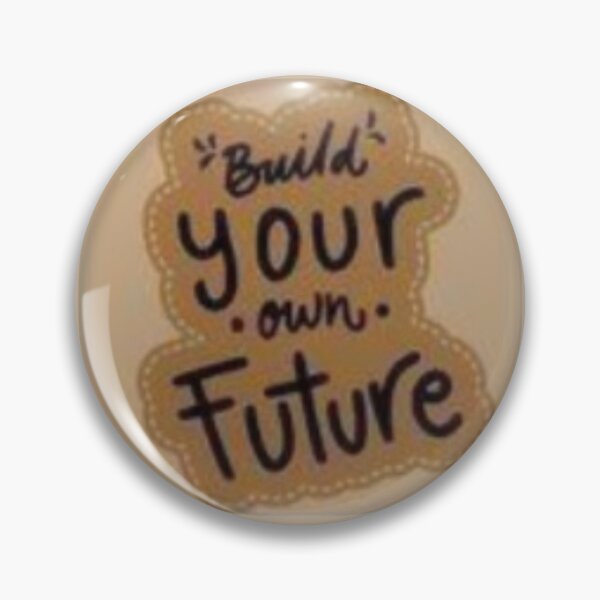 Item preview, Build Your Own Future Warm Beige Stitched Patch Sticker designed and sold by Scro-Ciob-Shop.