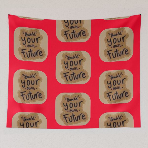 Item preview, Build Your Own Future Warm Beige Stitched Patch Sticker designed and sold by Scro-Ciob-Shop.