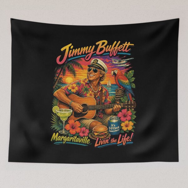 Item preview, Vintage It's 5.0 Clock Somewhere Jimmy Buffet Retro designed and sold by Michaeltien.