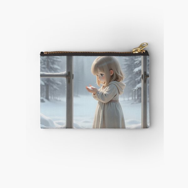 Item preview, Little Girl Holding Snow in a Peaceful Winter Forest designed and sold by Killington.