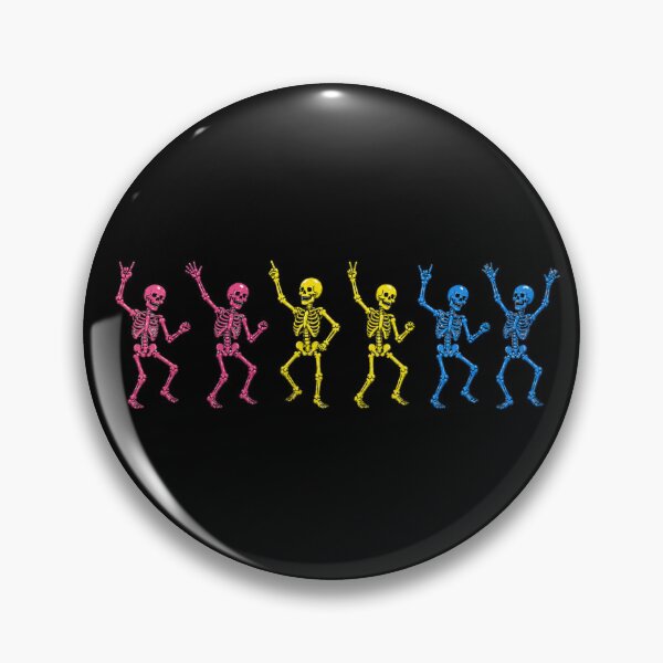 Item preview, Halloween Dancing Skeletons - Pansexual Pride designed and sold by Travelslightly.