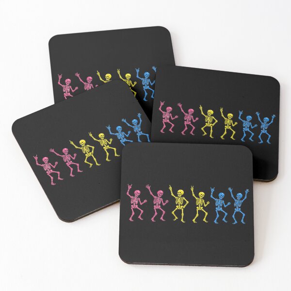 Item preview, Halloween Dancing Skeletons - Pansexual Pride designed and sold by Travelslightly.
