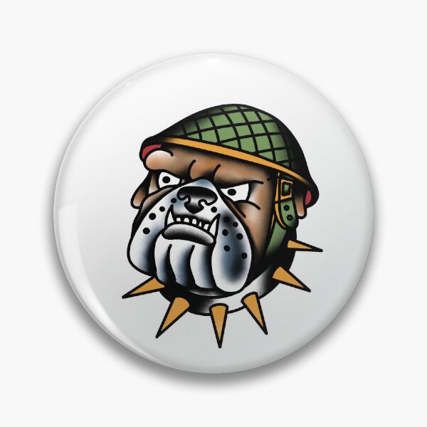 Item preview, Old school style bulldog tattoo designed and sold by xlkx.