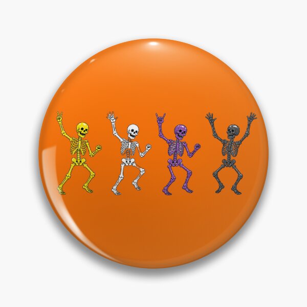 Item preview, Halloween Dancing Skeletons - Nonbinary Pride designed and sold by Travelslightly.