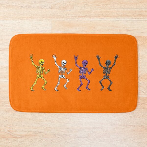 Item preview, Halloween Dancing Skeletons - Nonbinary Pride designed and sold by Travelslightly.