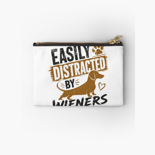 Item preview, Easily Distracted By Wieners Dachshund Dog Lover Owner Pet designed and sold by SkeletonsDanger.