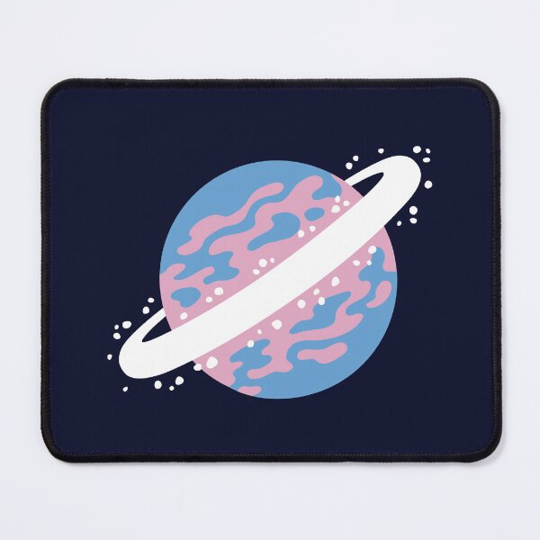 Item preview, Space TRANS Planet Pride Flag - Queer LGBTQ+ PRIDE designed and sold by Victoria Barron.