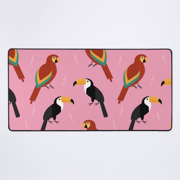 Item preview, Jungle birds on pink designed and sold by reneesillus.