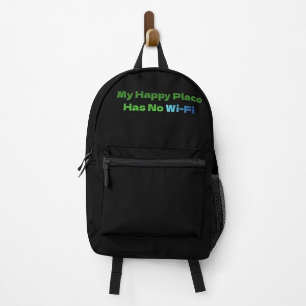 Item preview, My Happy Place Has No Wi-Fi designed and sold by JonHenr.