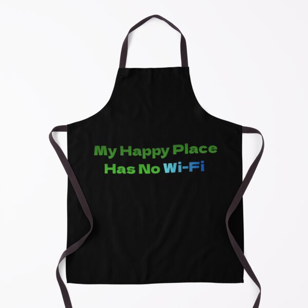 Item preview, My Happy Place Has No Wi-Fi designed and sold by JonHenr.