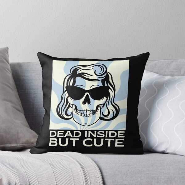 Item preview, Dead Inside But Cute Skull designed and sold by monika-arthing.