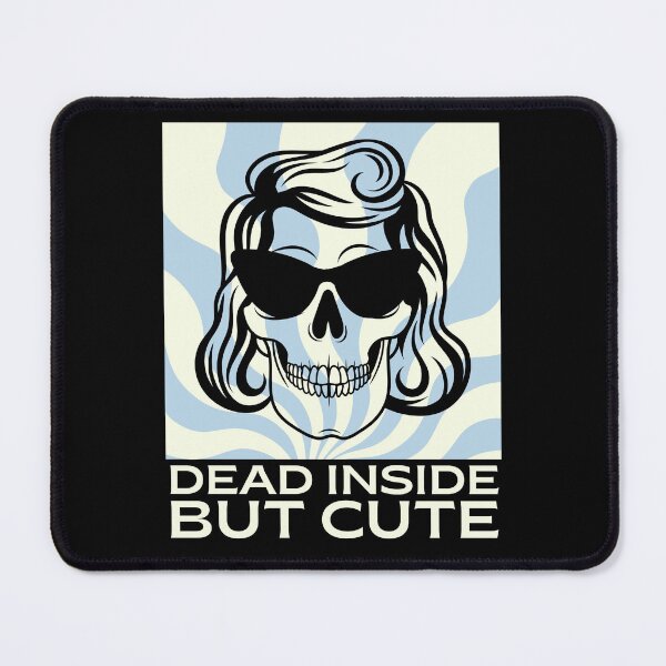 Item preview, Dead Inside But Cute Skull designed and sold by monika-arthing.