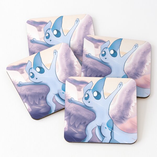 Item preview, Blue Creature with Angel Wings in Dreamy Sky designed and sold by J-Mindful.