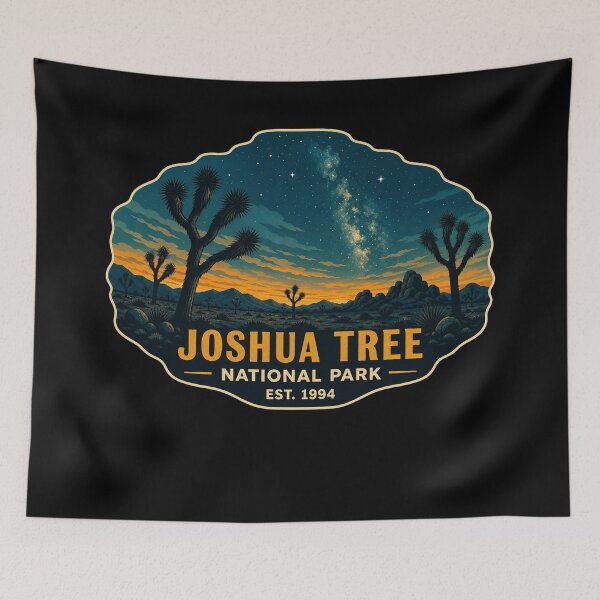 Item preview, Joshua Tree National Park Retro Vintage Sticker designed and sold by Helen042Tracey.