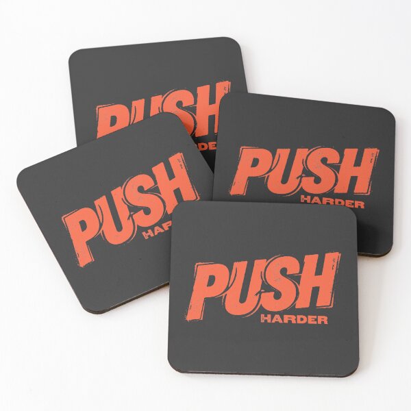 Item preview, Push Harder Gym Motivation Fitness Vintage Typography designed and sold by KiwiRider.