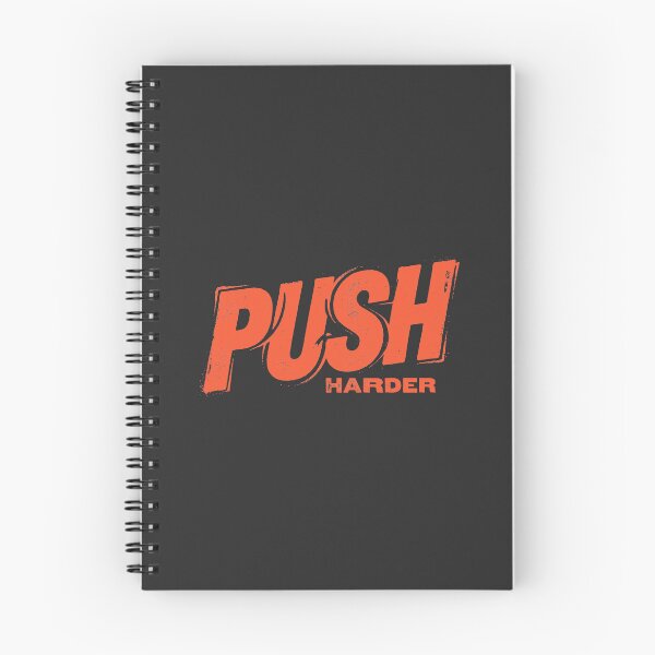 Item preview, Push Harder Gym Motivation Fitness Vintage Typography designed and sold by KiwiRider.
