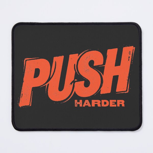 Item preview, Push Harder Gym Motivation Fitness Vintage Typography designed and sold by KiwiRider.