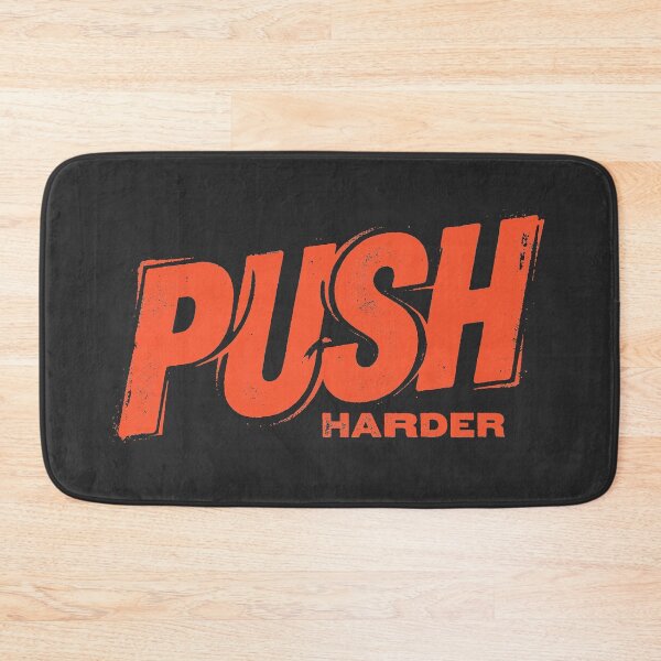 Item preview, Push Harder Gym Motivation Fitness Vintage Typography designed and sold by KiwiRider.