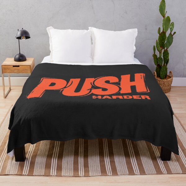 Item preview, Push Harder Gym Motivation Fitness Vintage Typography designed and sold by KiwiRider.